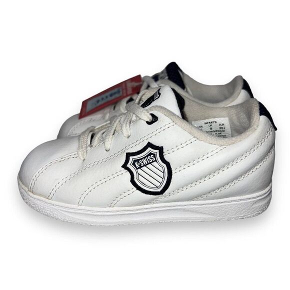 K-Swiss Classic Pro Reversible Tongue Technology White/Navy 21016109 Infant 8.5 - Picture 2 of 11